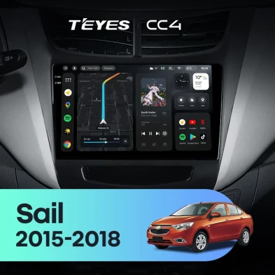 Штатная магнитола Teyes CC4 8/128 Chevrolet Sail (2015-2018)