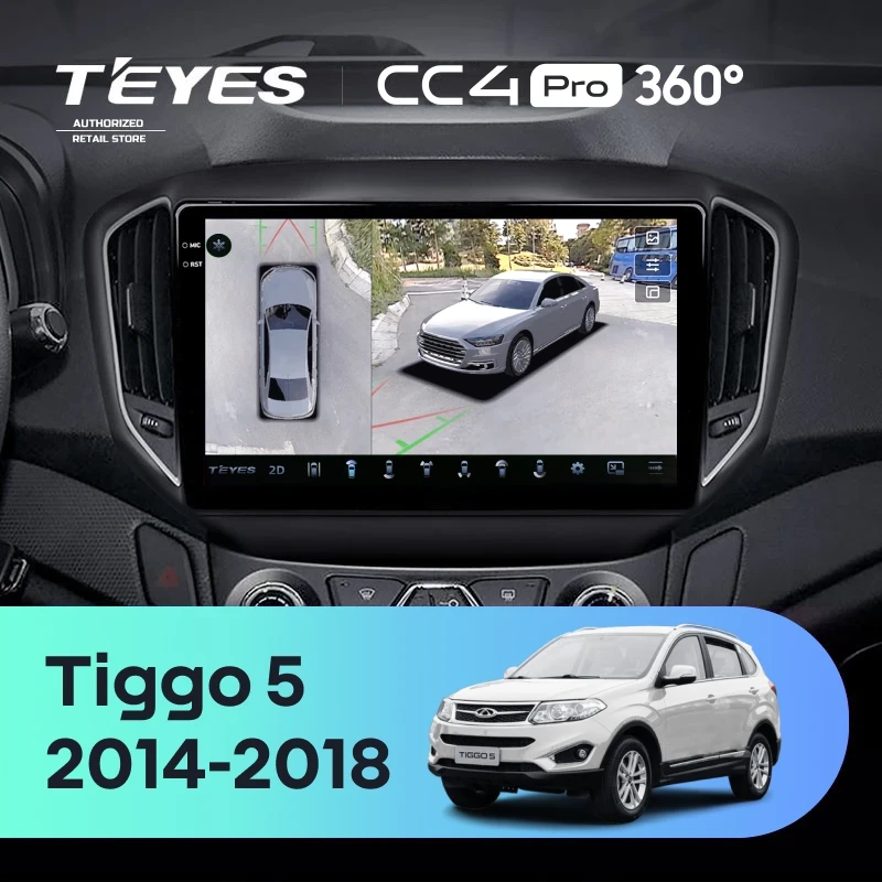 Штатная магнитола Teyes CC4 Pro 360 8/128 Chery Tiggo 5 (2014-2018)
