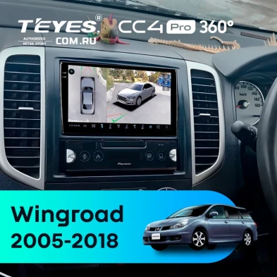 Штатная магнитола Teyes CC4 Pro 360 12/256 Nissan Wingroad 3 Y12 (2005-2018)