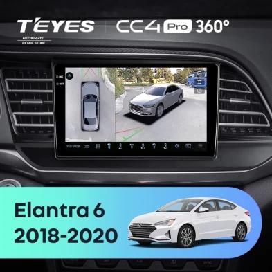Штатная магнитола Teyes CC4 Pro 360 12/256 Hyundai Elantra 6 (2018-2020) Тип-B