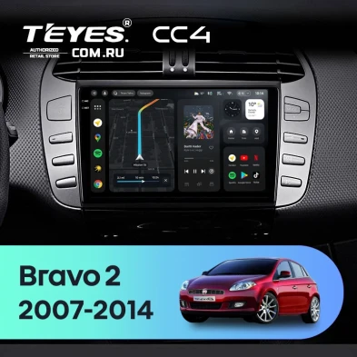 Штатная магнитола Teyes CC4 8/128 Fiat Bravo 198 (2007-2014)