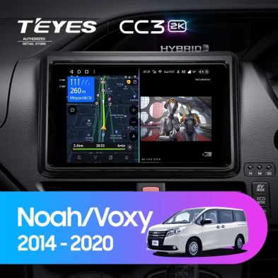 Штатная магнитола Teyes CC3 2K 6/128 Toyota Noah R80 (2014-2020) F1 Правый руль