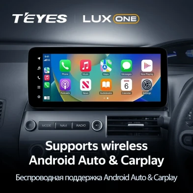 Штатная магнитола Teyes LUX ONE 4/64 Honda Civic 8 FK FN FD (2005-2012) Правый руль