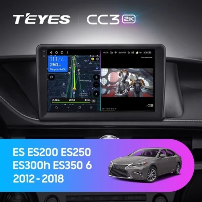 Штатная магнитола Teyes CC3 2K 6/128 Lexus ES ES200 ES250 ES300h ES350 XV60 VI (2012-2018) Тип-C