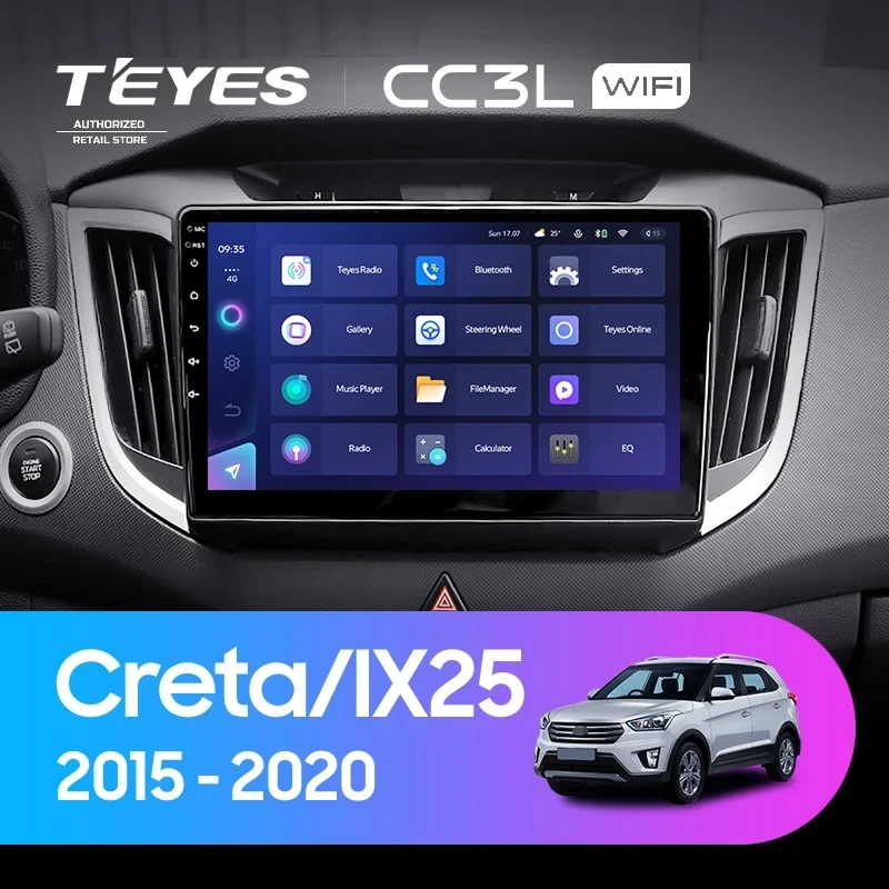 Штатная магнитола Teyes CC3L WiFi 2/32 Hyundai Creta (2015-2020)