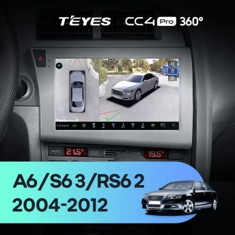 Штатная магнитола Teyes CC4 Pro 360 12/256 Audi RS6 2 (2007-2012)