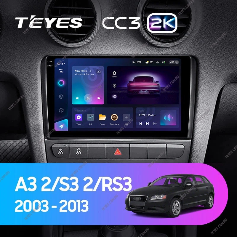 Штатная магнитола Teyes CC3 2K 360 6/128 Audi RS3 1 (2011-2012)