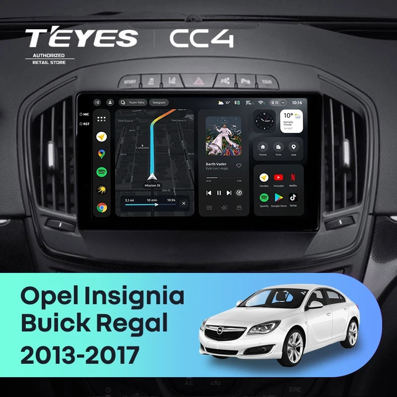 Штатная магнитола Teyes CC4 6/64 Opel Insignia (2013-2017) Тип-A