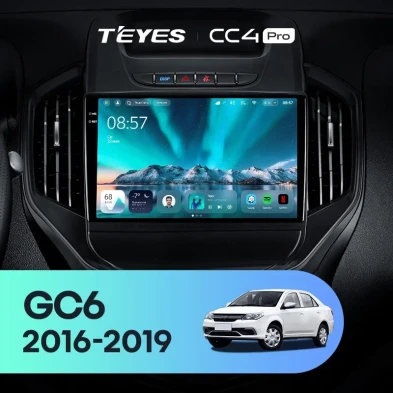Штатная магнитола Teyes CC4 Pro 8/128 Geely GC6 (2016-2019)