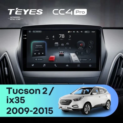 Штатная магнитола Teyes CC4 Pro 8/128 Hyundai ix35 (2009-2015) (Tucson 2) Тип-AB