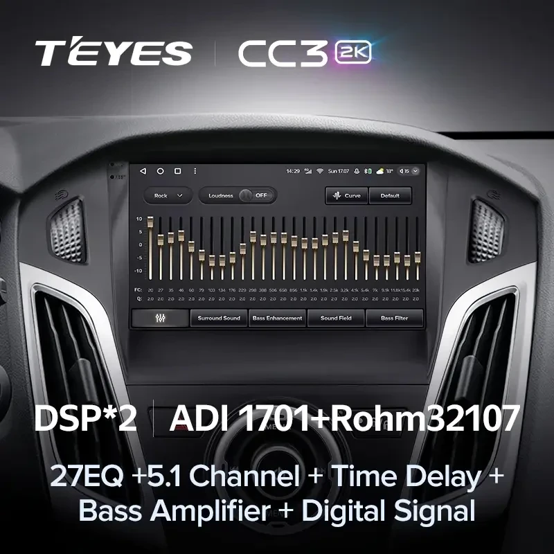 Штатная магнитола Teyes CC3 2K 6/128 Ford Focus 3 (2011-2019) F2
