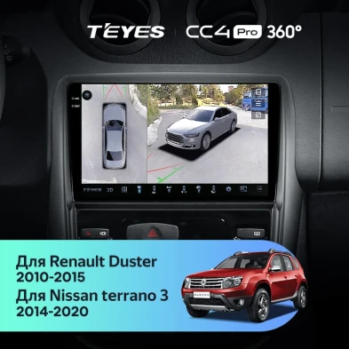 Штатная магнитола Teyes CC4 Pro 360 8/128 Renault Duster 1 (2010-2015)