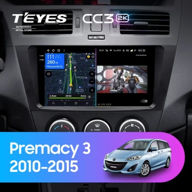 Штатная магнитола Teyes CC3 2K 360 6/128 Mazda Premacy 3 (2010-2015)