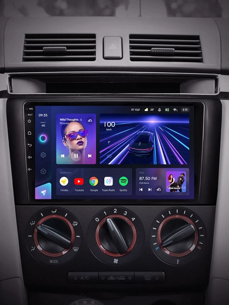 Штатная магнитола Teyes CC3 4/32 Mazda 3 1 BK (2003-2009)