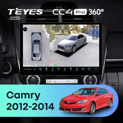 Штатная магнитола Teyes CC4 Pro 360 12/256 Toyota Camry 7 XV 50 55 (2012-2014) Америка (13")