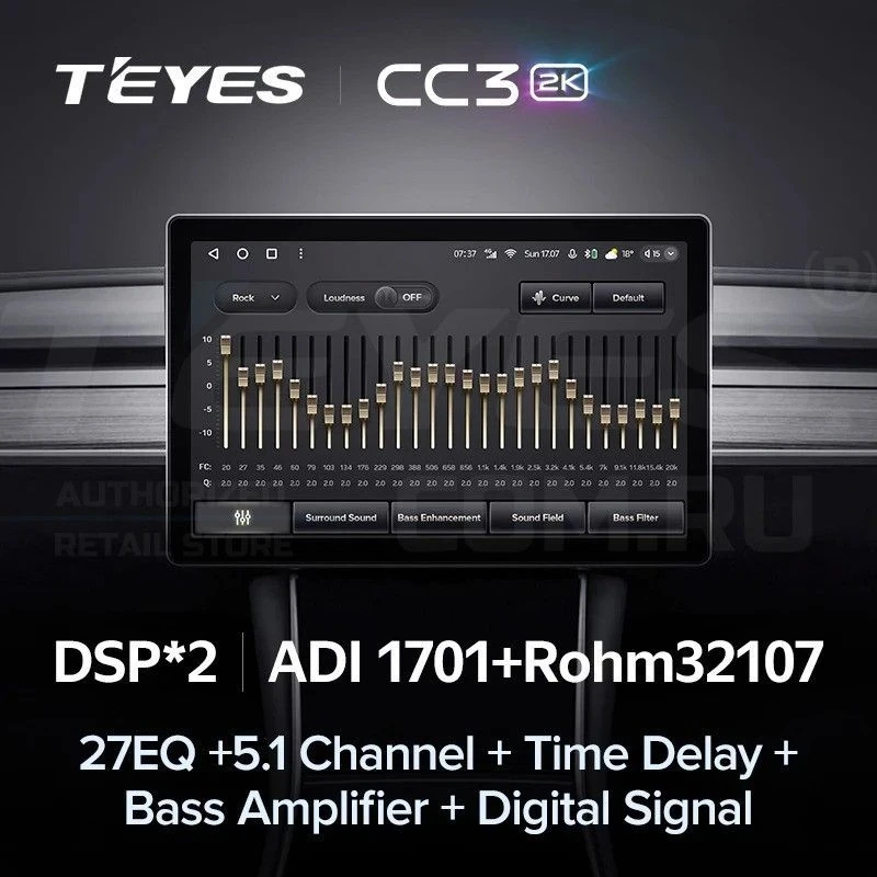 Штатная магнитола Teyes CC3 2K 4/32 Lada Largus (2012-2020) (11")