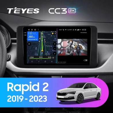 Штатная магнитола Teyes CC3 2K 4/32 Skoda Rapid 2 (2019-2023)