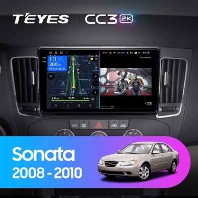 Штатная магнитола Teyes CC3 2K 4/64 Hyundai Sonata NF (2008-2010) F2