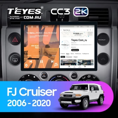 Штатная магнитола Teyes CC3 2K 4/32 Toyota FJ Cruiser J15 (2006-2020) (11")