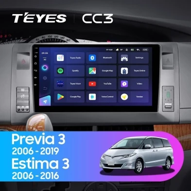 Штатная магнитола Teyes CC3 4/32 Toyota Previa, Estima AHR20 XR50 (2006-2019)