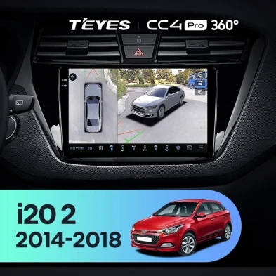 Штатная магнитола Teyes CC4 Pro 360 12/256 Hyundai i20 2 GB (2014-2018)