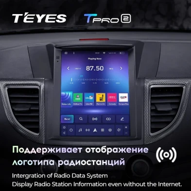 Штатная магнитола Tesla style Teyes TPRO 2 4/64 Honda CR-V 4 RM RE (2011-2015) Тип-C