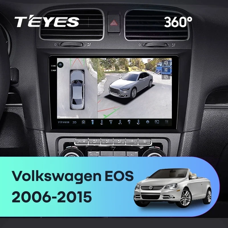 Штатная магнитола Teyes CC4 Pro 360 8/128 Volkswagen EOS (2006-2015)