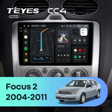 Штатная магнитола Teyes CC4 8/128 Ford Focus 2 Mk 2 (2004-2011) F1
