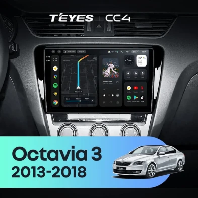 Штатная магнитола Teyes CC4 6/64 Skoda Octavia 3 A7 (2013-2018) Тип-B