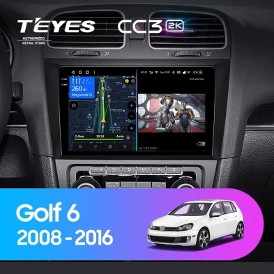 Штатная магнитола Teyes CC3 2K 4/32 Volkswagen Golf 6 (2008-2016)