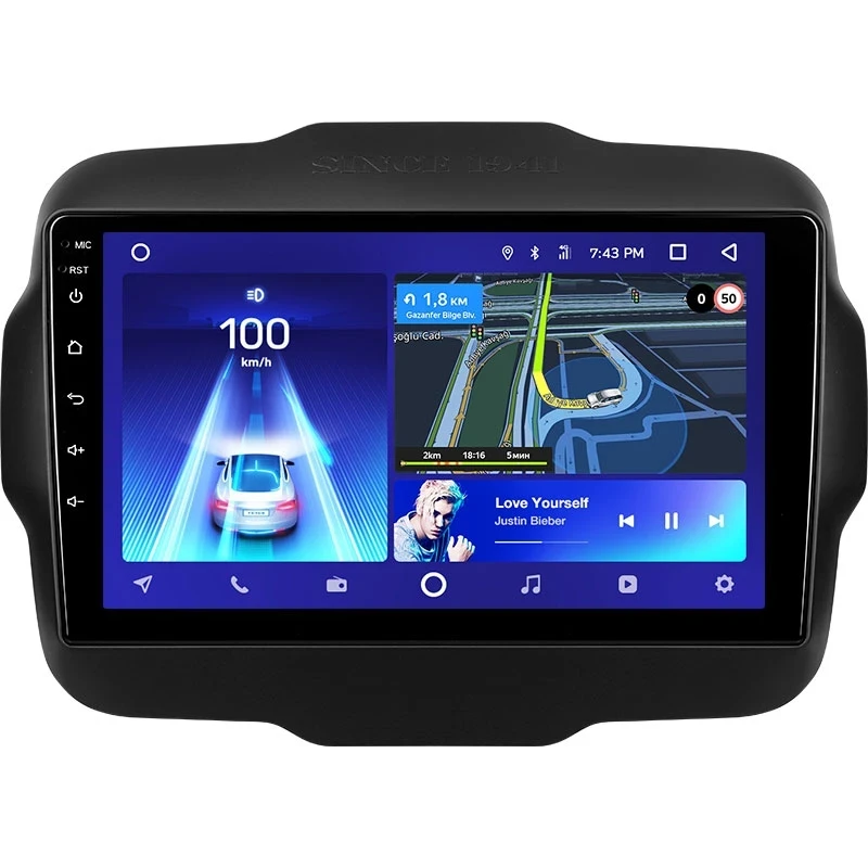 Переходная рамка Jeep Renegade (2014-2018) (9")