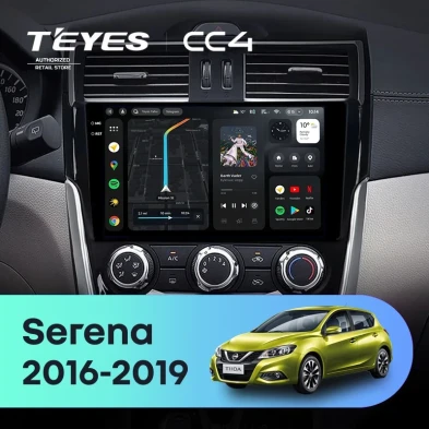 Штатная магнитола Teyes CC4 8/128 Nissan Serena (2016-2019) Тип-A