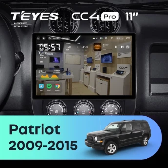 Штатная магнитола Teyes CC4 Pro 12/256 Jeep Patriot (2009-2015) (11")