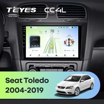 Штатная магнитола Teyes CC4L 6/64 Seat Toledo (2004-2019)