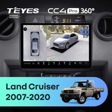 Штатная магнитола Teyes CC4 Pro 360 8/128 Toyota Land Cruiser 70 Series LC 79 (2007-2020) (11")