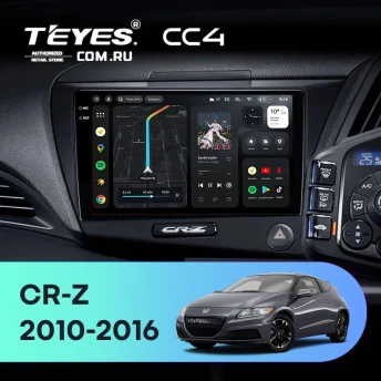 Штатная магнитола Teyes CC4 8/128 Honda CR-Z 1 (2010-2016) Правый руль