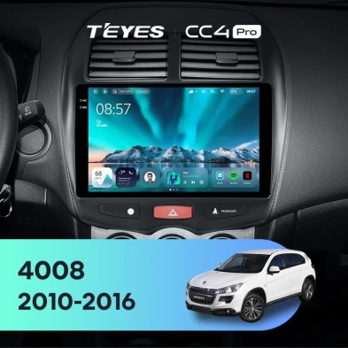 Штатная магнитола Teyes CC4 Pro 8/128 Peugeot 4008 (2010-2016) Тип-A