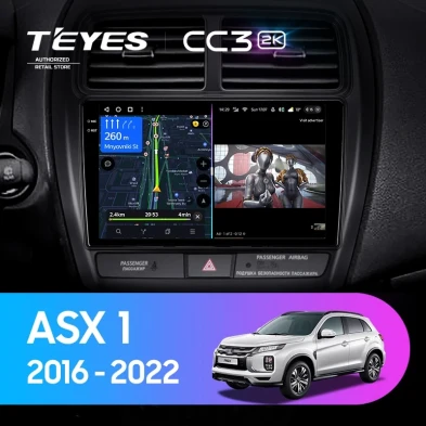 Штатная магнитола Teyes CC3 2K 6/128 Mitsubishi ASX (2016-2026) Тип-A