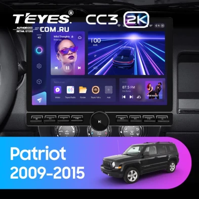 Штатная магнитола Teyes CC3 2K 6/128 Jeep Patriot (2009-2015) (13" с кнопками)
