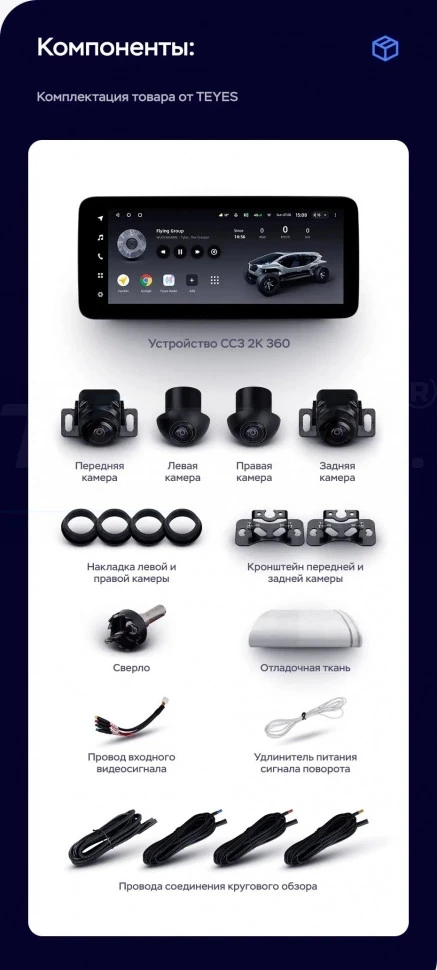 Штатная магнитола Teyes LUX ONE 360 6/128 Audi Q5 8R (2008-2017) Тип-B