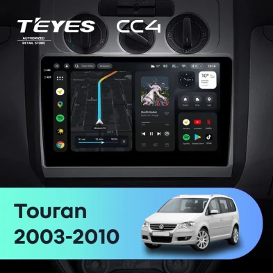 Штатная магнитола Teyes CC4 8/128 Volkswagen Touran 1 (2003-2010) F2