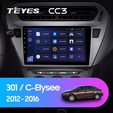 Штатная магнитола Teyes CC3 4/32 Citroen C-Elysee (2012-2016) F2