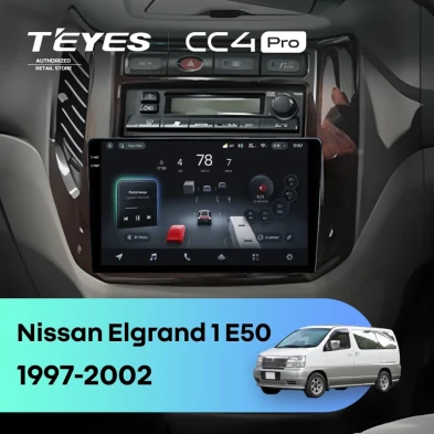Штатная магнитола Teyes CC4 Pro 8/128 Nissan Elgrand 1 E50 (1997-2002)