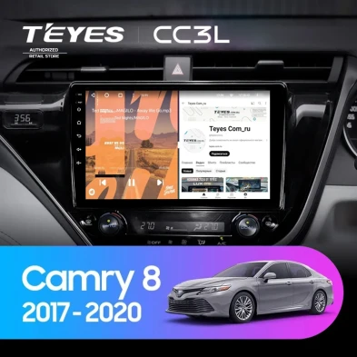 Штатная магнитола Teyes CC3L 4/32 Toyota Camry 8 XV 70 (2017-2020) Правый руль
