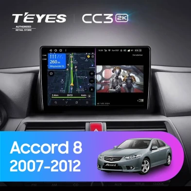 Штатная магнитола Teyes CC3 2K 4/32 Honda Accord 8 (USA) (2007-2012)