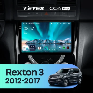 Штатная магнитола Teyes CC4 Pro 12/256 SsangYong Rexton Y290 3 (2012-2017)