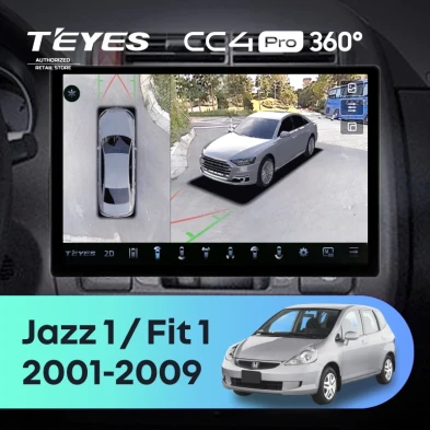 Штатная магнитола Teyes CC4 Pro 360 8/128 Honda City 4 (2002-2008) (13")