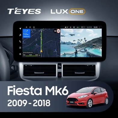 Штатная магнитола Teyes LUX ONE 360 6/128 Ford Fiesta Mk 6 (2009-2018) Тип-A