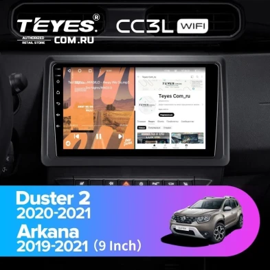 Штатная магнитола Teyes CC3L WiFi 2/32 Renault Arkana (2019-2021) F2
