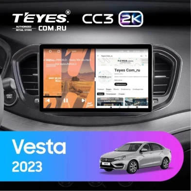 Штатная магнитола Teyes CC3 2K 6/128 LADA Vesta (2023-2026) F2 Тип-A (9")